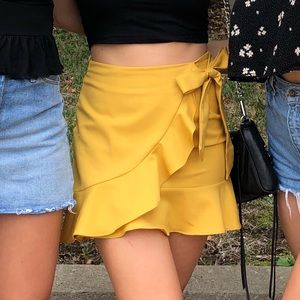 Gold Wrap Skirt
